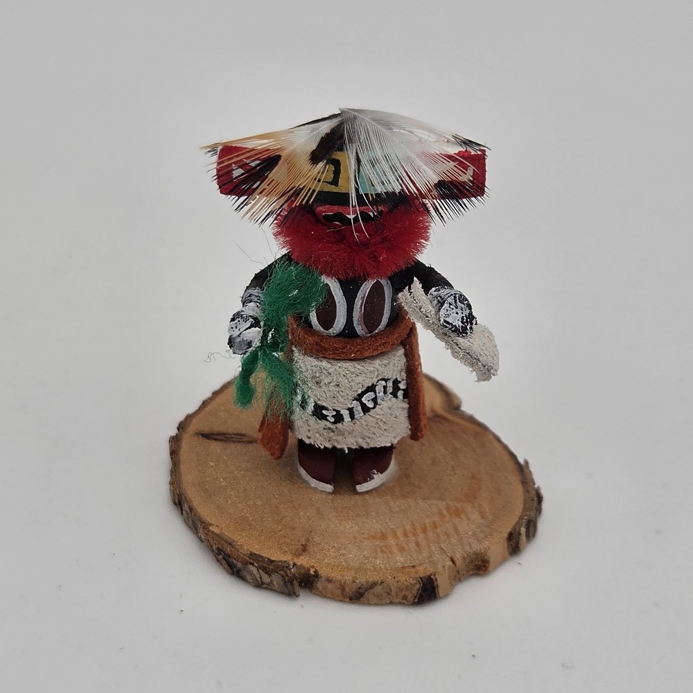 Native American Indian 1 3/4" Miniature Kachina Hili Dancer Signed C.T